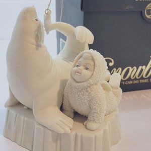 Department 56 Snowbabies "I Can Do That, Too!" Bisque Figurine w/ orig box